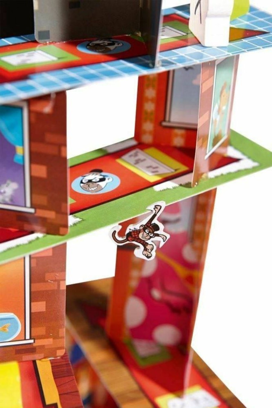 HABA Geschicklichkeitsspiele | Rhino Hero Super Battle Stacking-Spiel