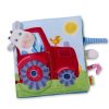 HABA Plusch-Babyspielzeug | Softbuch „Down On The Farm" Mit Kuhpuppe