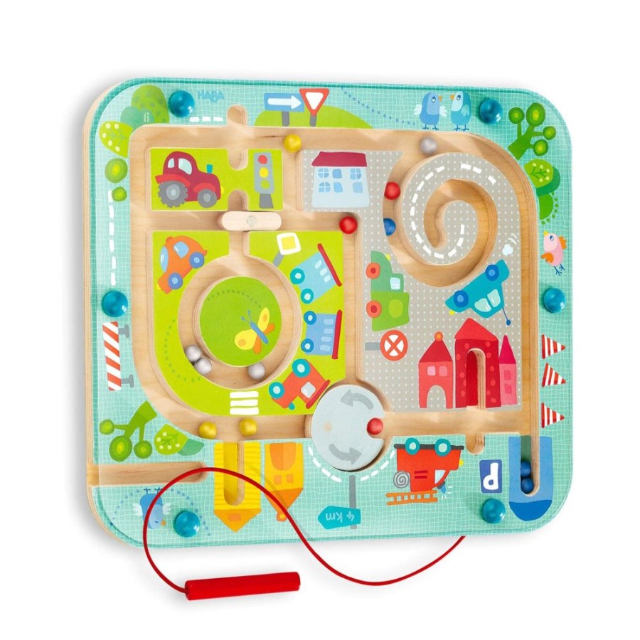 HABA Ratsel | Town Maze Magnetisches Puzzlespiel