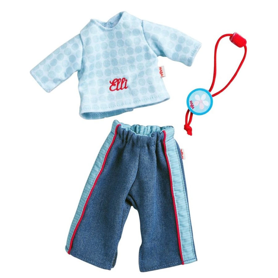 HABA Puppenkleidung + Zubehor | Kleid-Set Jeans Fur 12" Soft Dolls