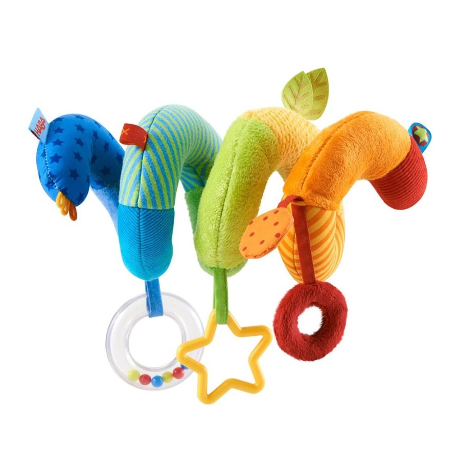 HABA Hangende Babyspielzeuge + Mobiles | Regenbogen-Aktivitats-Spiral-Kinderwagenspielzeug