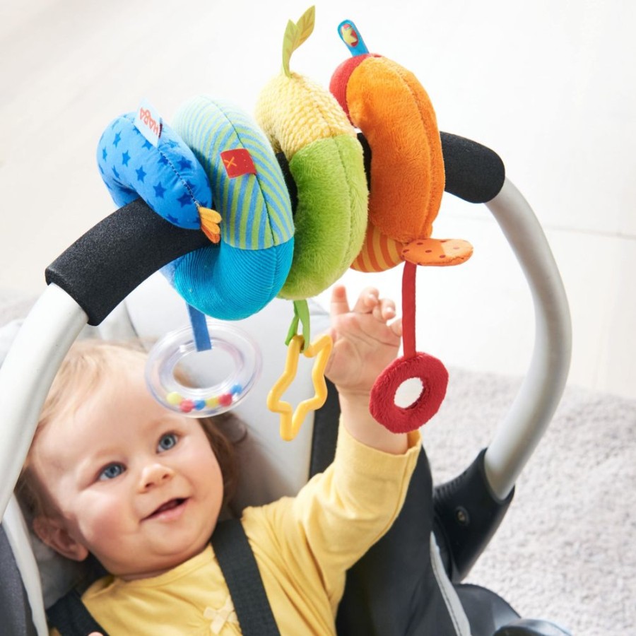 HABA Hangende Babyspielzeuge + Mobiles | Regenbogen-Aktivitats-Spiral-Kinderwagenspielzeug