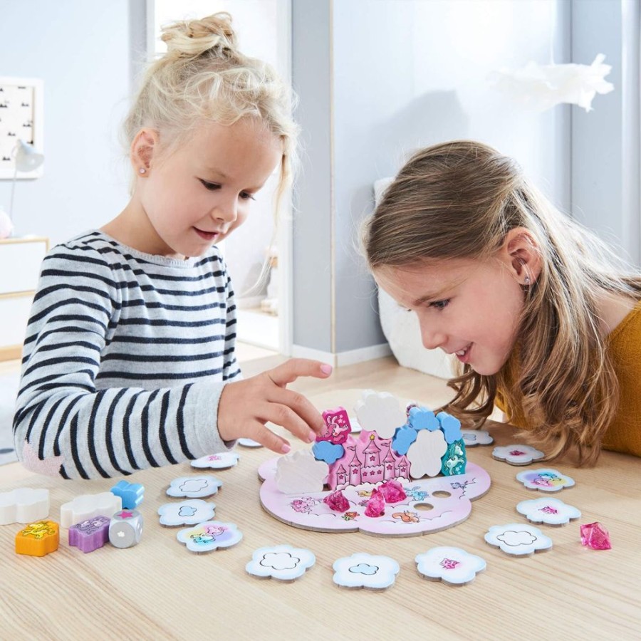 HABA Formsortierer + Stapelspielzeug | Unicorn Glitterluck Wolkenstapelspiel