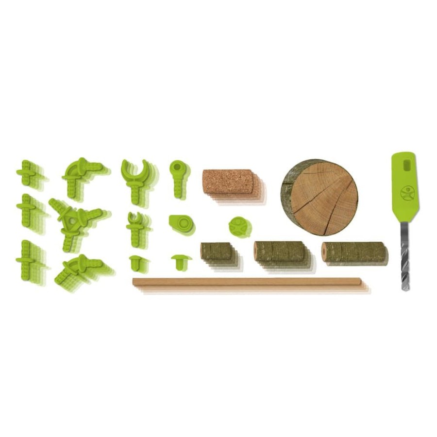 HABA Terra Kids Naturspielzeug | Terra Kids Connectors 86-Teiliges Starter-Set