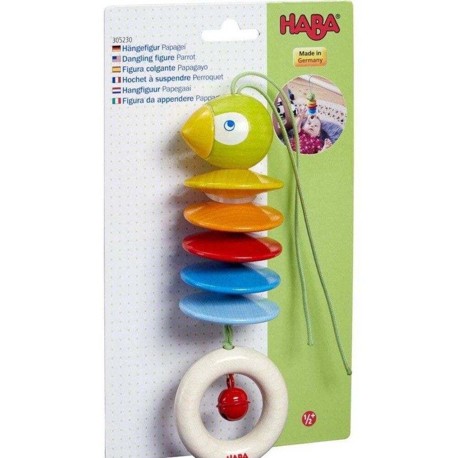 HABA Hangende Babyspielzeuge + Mobiles | Baumelnde Papageienfigur, Kinderwagen- Und Kinderbettspielzeug