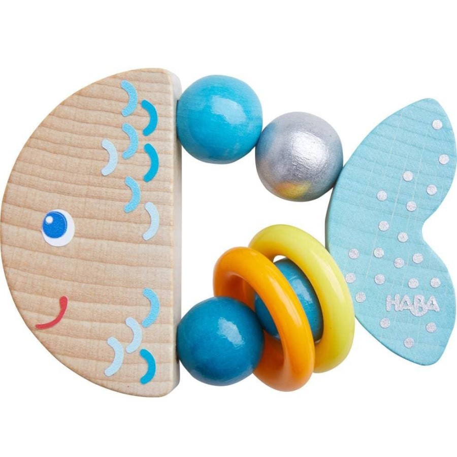 HABA Greif- Und Beisspielzeug | Rattlefish Babyrassel Aus Holz