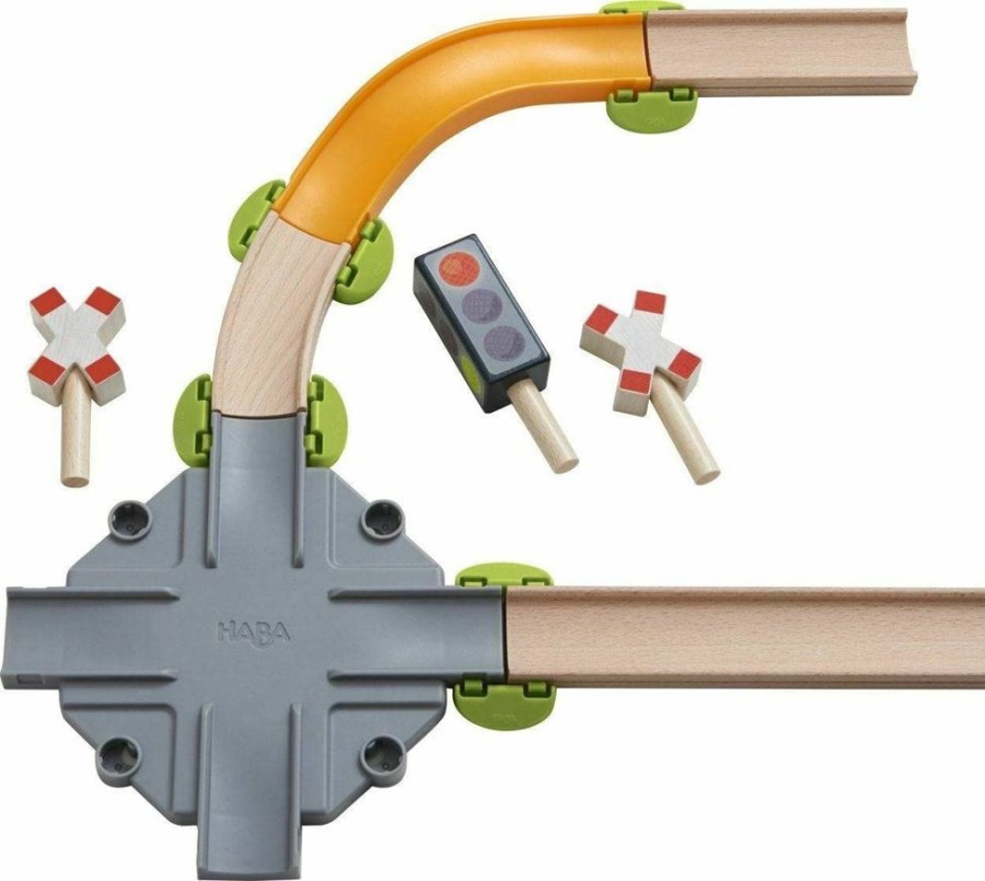 HABA Kullerbu-Gleissystem | Kullerbu-Kreuzung-Erweiterungsset