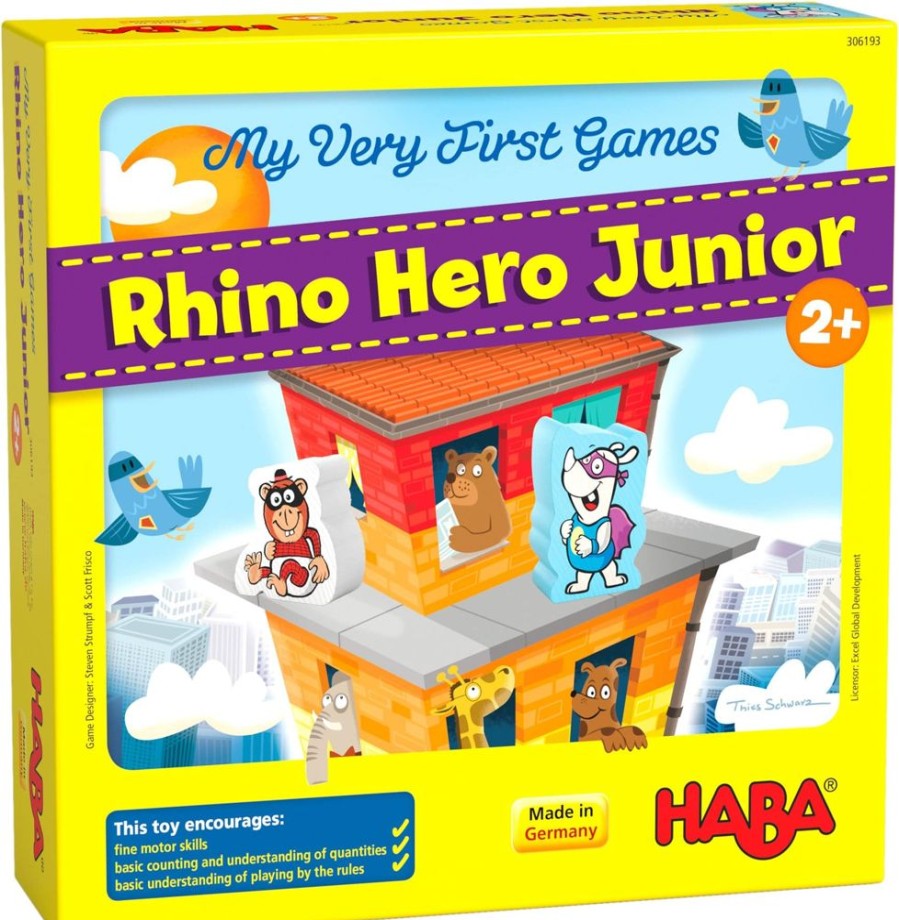 HABA Familienspiele | Meine Allerersten Spiele Rhino Hero Junior