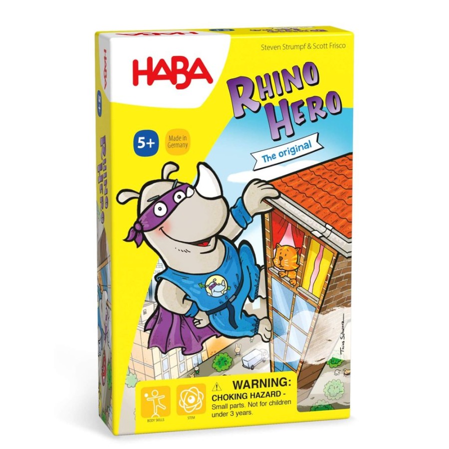 HABA Familienspiele | Rhino Hero Stapelkartenspiel