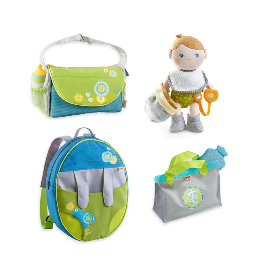 HABA Babys Erste Puppen | Maxime Baby Doll Essentials-Paket