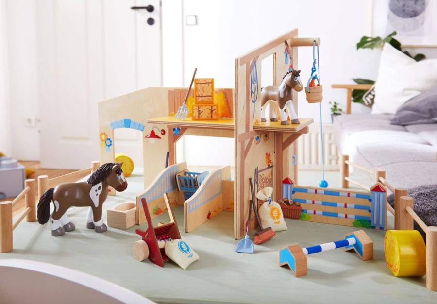 HABA Spielsets Fur Kleine Freunde | Little Friends Happy Horse Riding Stable