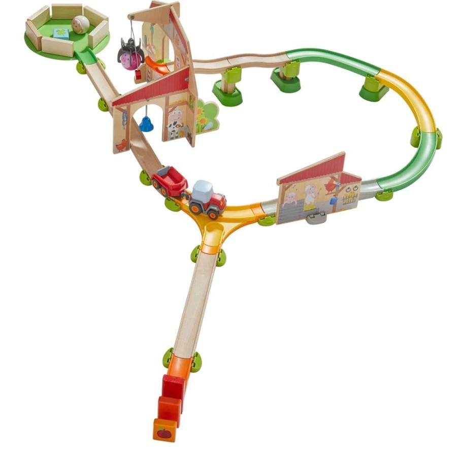 HABA Kullerbu-Gleissystem | Kullerbu Farmyard Play Track Starter-Set Mit Sound