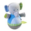 HABA Plusch-Babyspielzeug | Roly Poly Elefant Wackelndes Weiches Babyspielzeug