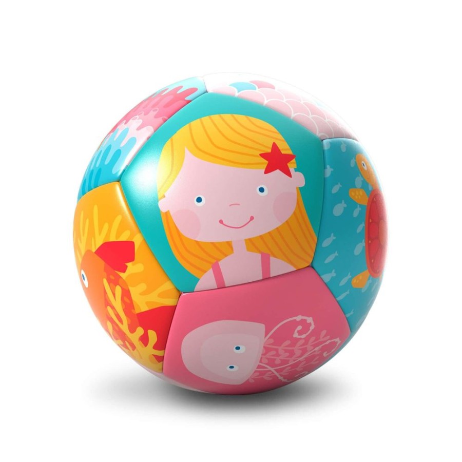 HABA Plusch-Babyspielzeug | Meerjungfrau Weicher Babyball 4,5"