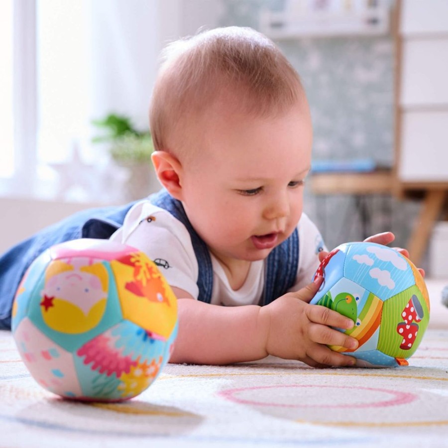 HABA Plusch-Babyspielzeug | Meerjungfrau Weicher Babyball 4,5"