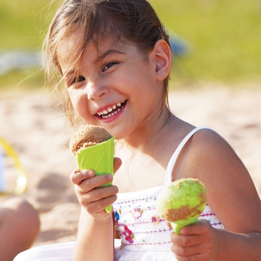 HABA Strand- Und Outdoor-Spielzeug | 5-Teiliges Eiscreme-Set Mit 4 Eistuten Und Einer Kugel