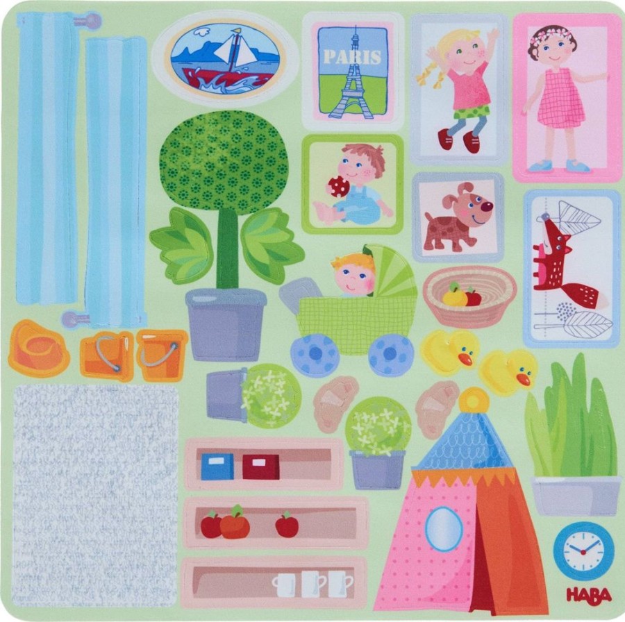 HABA Accessoires Fur Kleine Freunde | Dekorative Aufkleber „Little Friends Town Villa".