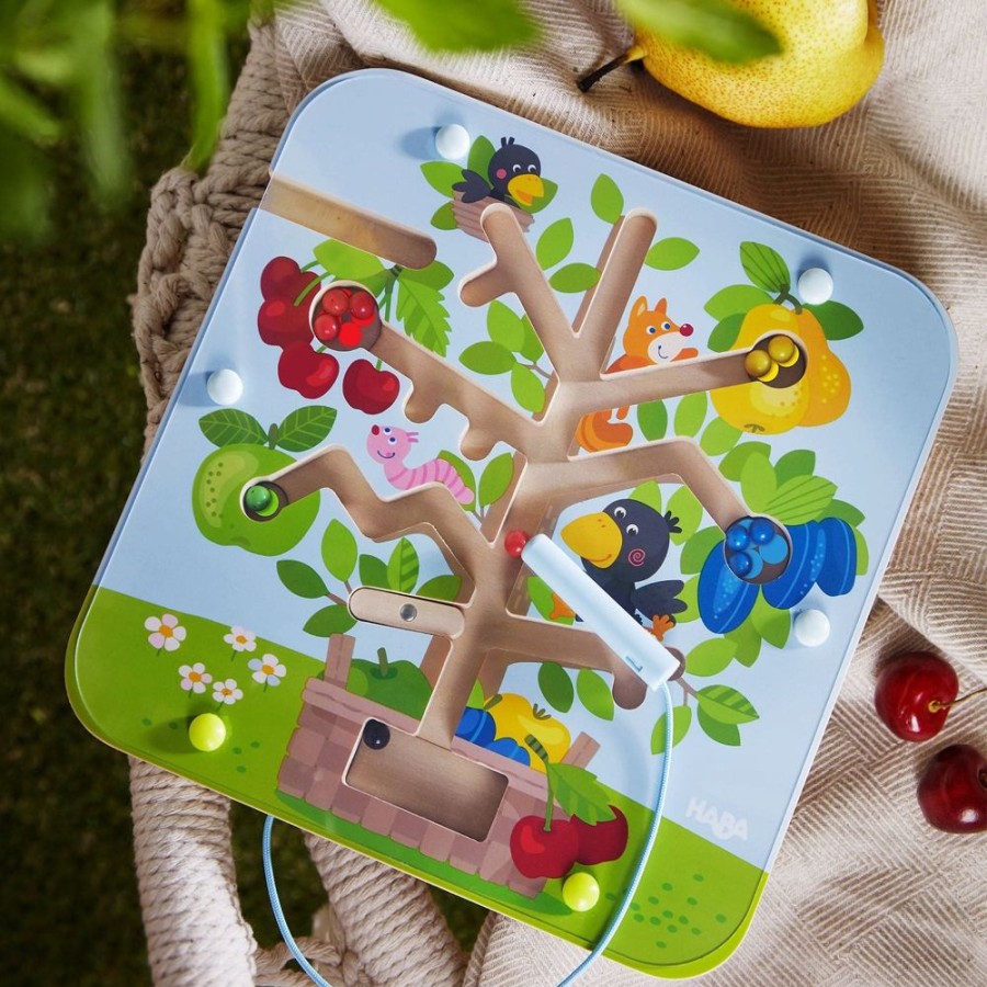 HABA Formsortierer + Stapelspielzeug | Orchard Maze Magnetisches Sortierspiel