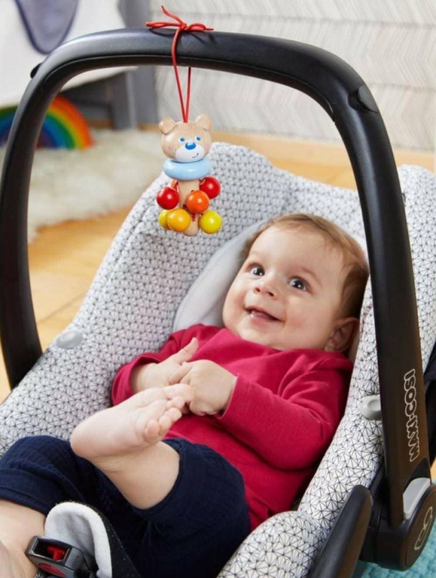 HABA Spielhallen, Spielmatten + Zubehor | Baumelnder Baren-Spielzeug Fur Kinderwagen Und Kinderbett