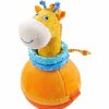 HABA Plusch-Babyspielzeug | Wackelndes Babyspielzeug Mit Roly-Poly-Giraffe