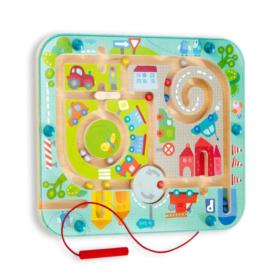 HABA Magnetische Spiele | Town Maze Magnetisches Puzzlespiel