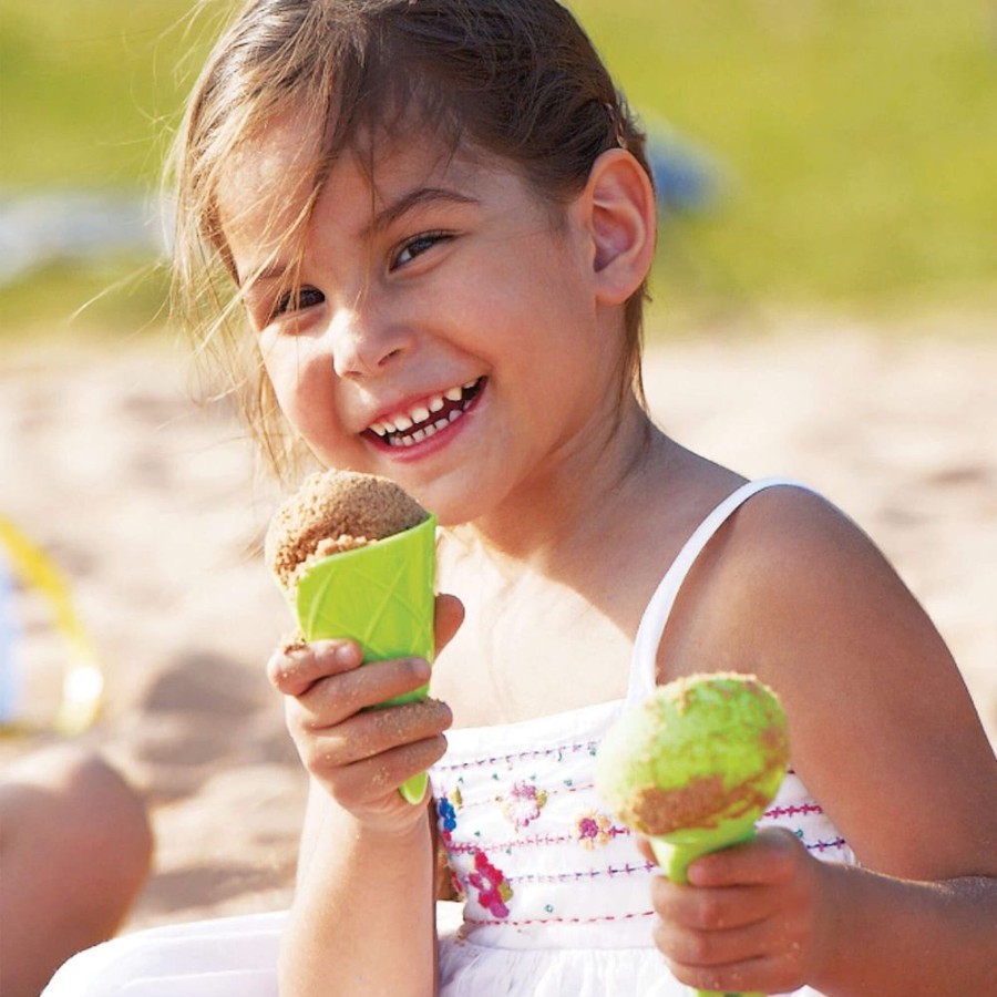 HABA Spielstabiles Outdoor-Spielzeug | 5-Teiliges Eiscreme-Set Mit 4 Eistuten Und Einer Kugel