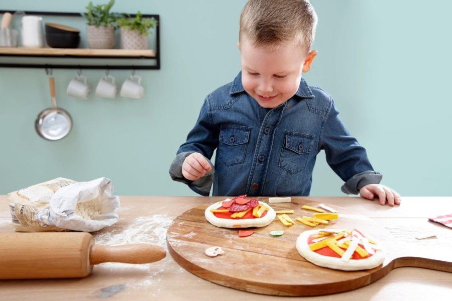 HABA Stellen Sie Sich Vor, Sie Spielen Essen | Biofino Mini Pizzas Soft Play Food